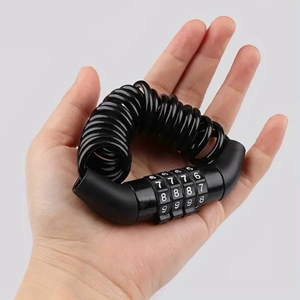 4-Stelliges Fahrrad-Kombinationskabelschloss – Bild 2