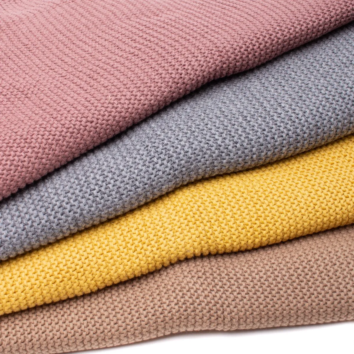 Babydecke gestrickt Wiladu 100% Baumwolle Extra Weich 100x80cm Öko-Tex – Bild 2