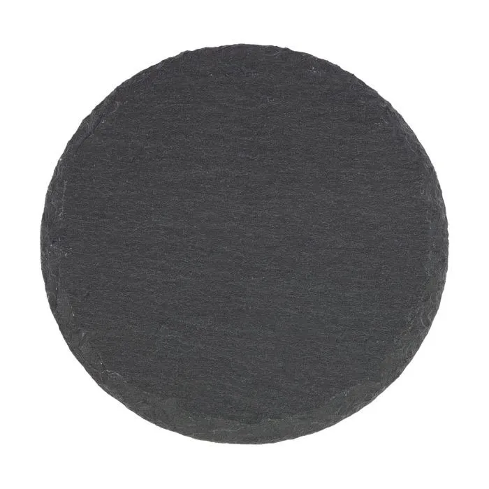Glas-Untersetzer aus Natur-Schiefer, rund, 4 Stück im Set mit je Ø 10cm – Bild 4