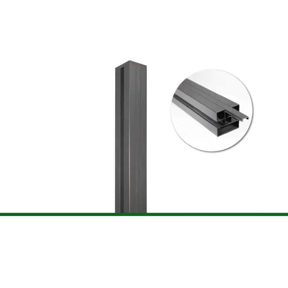 Alu-Pfosten-Set Nordstrand, für Holz & WPC