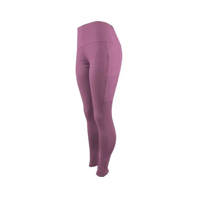 Antonio Yogaleggings Yoga Hose Damen ” Sport Leggings mit hoher Taille (Kein Set, 1-tlg., Einzelne Leggings) ” Yogahose mit praktischer Tasche ” Yogaleggins Formender Effekt