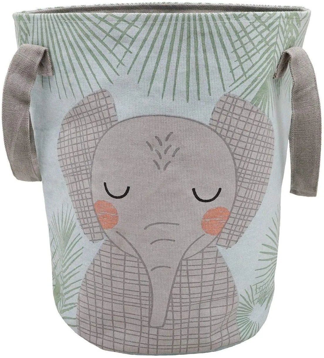 Nattiot Aufbewahrungsbox Kinder Korb 36L Faltbar Spielzeug Kiste 4 Tiermotive Ø 30 x H 40 cm