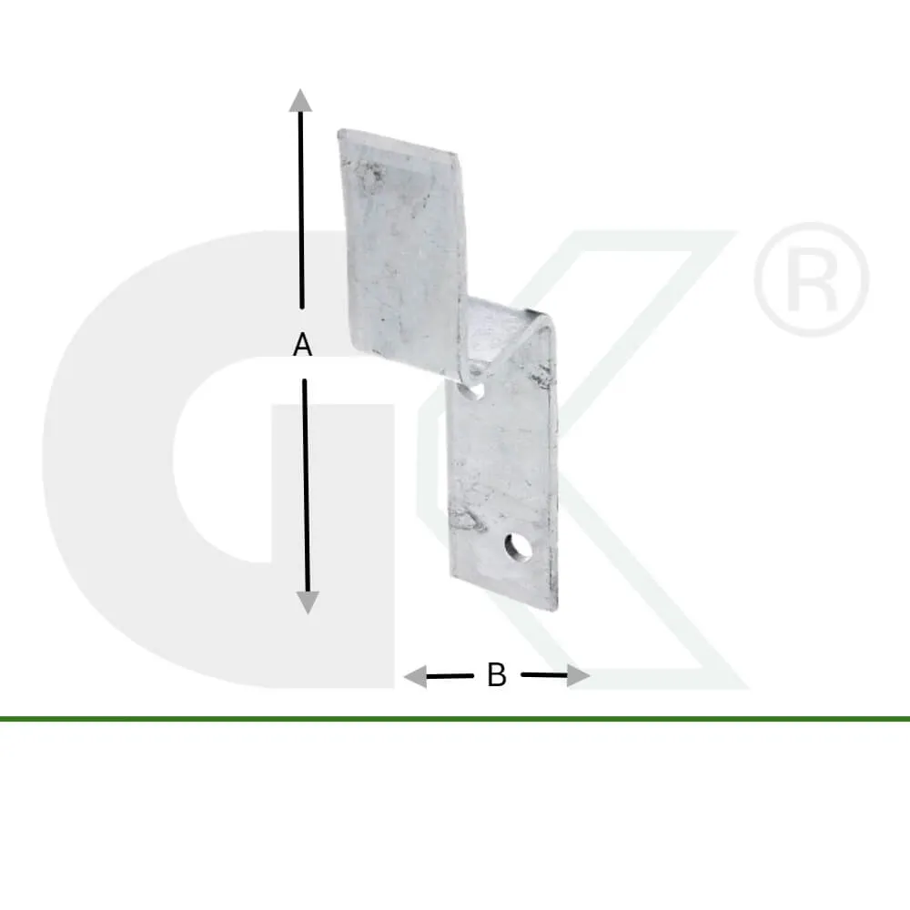 Zaunhalter, Aushängelasche für Zäune – Bild 2