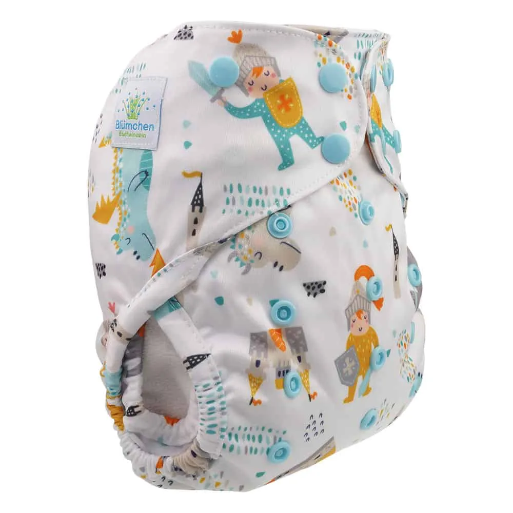 Wiladu Stoffwindeln Starterset Premium Newborn – 4 Überhosen, 8 Prefolds, 5 Saugeinlagen und vieles mehr – Bild 6