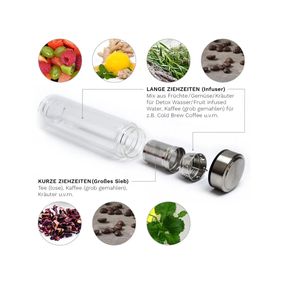 Creano Thermo Teamaker mit Filztasche | 400ml – Bild 7