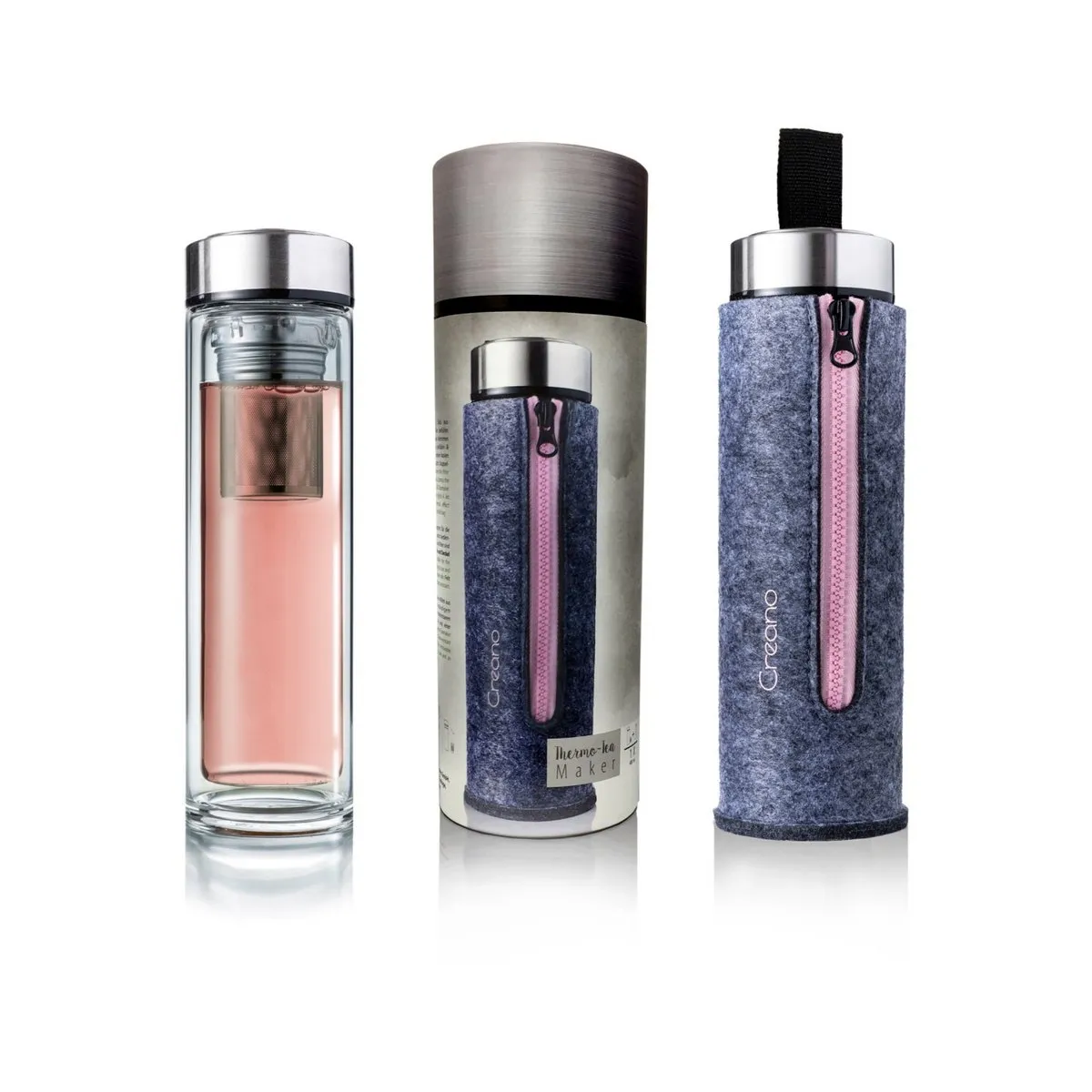 Creano Thermo Teamaker mit Filztasche | 400ml – Bild 2