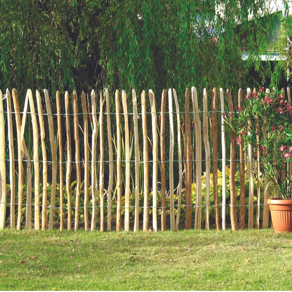 Haselnuss-Rollzaun, 3-4 cm Staketenabstand – Bild 3