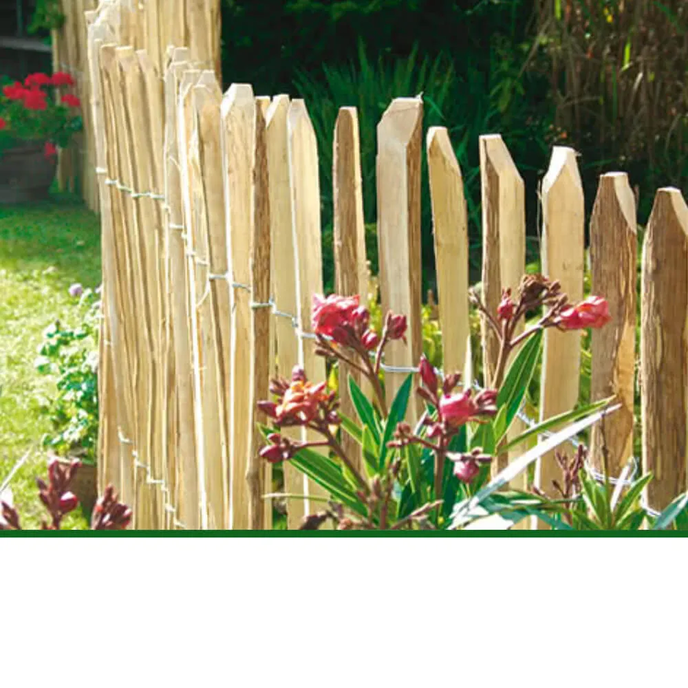 Haselnuss-Rollzaun, 3-4 cm Staketenabstand