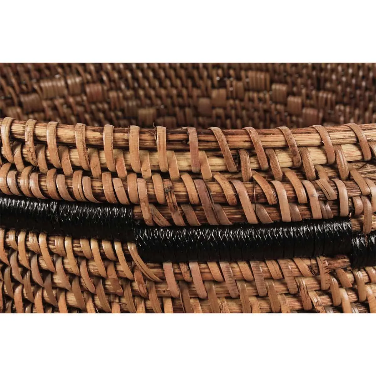 Wäschekorb Java Handarbeit Rattan geflochten verschiedene Größen Korb Wäschepuff Flechtkorb für Wäsche ökologisch und nachhaltig 100% Handmade – Bild 3