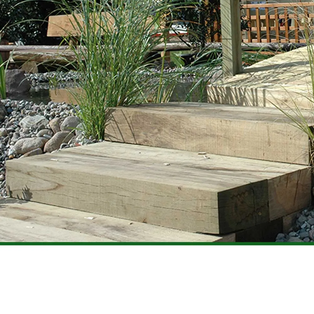 Gartenbauschwellen, Kiefer KDI sägerau