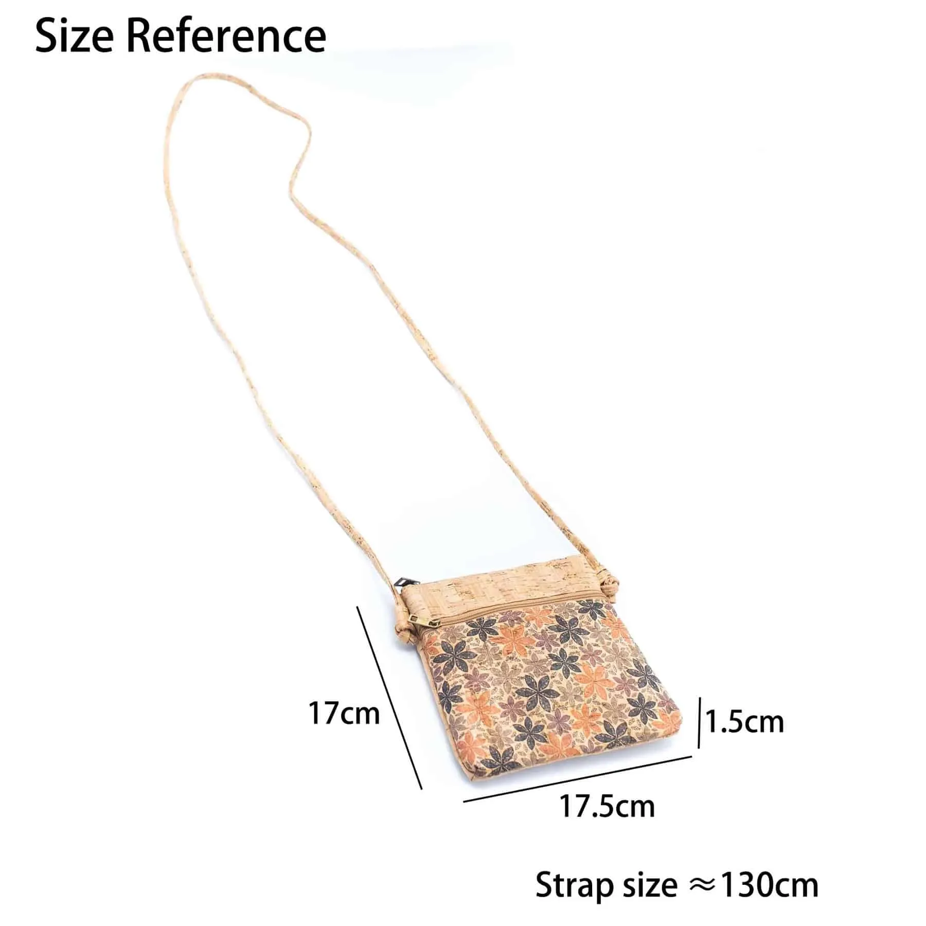 Kork Handtasche Melissa Crossbody 14,5 x 22 x 1 cm vegan und nachhaltig Wiladu – Bild 3