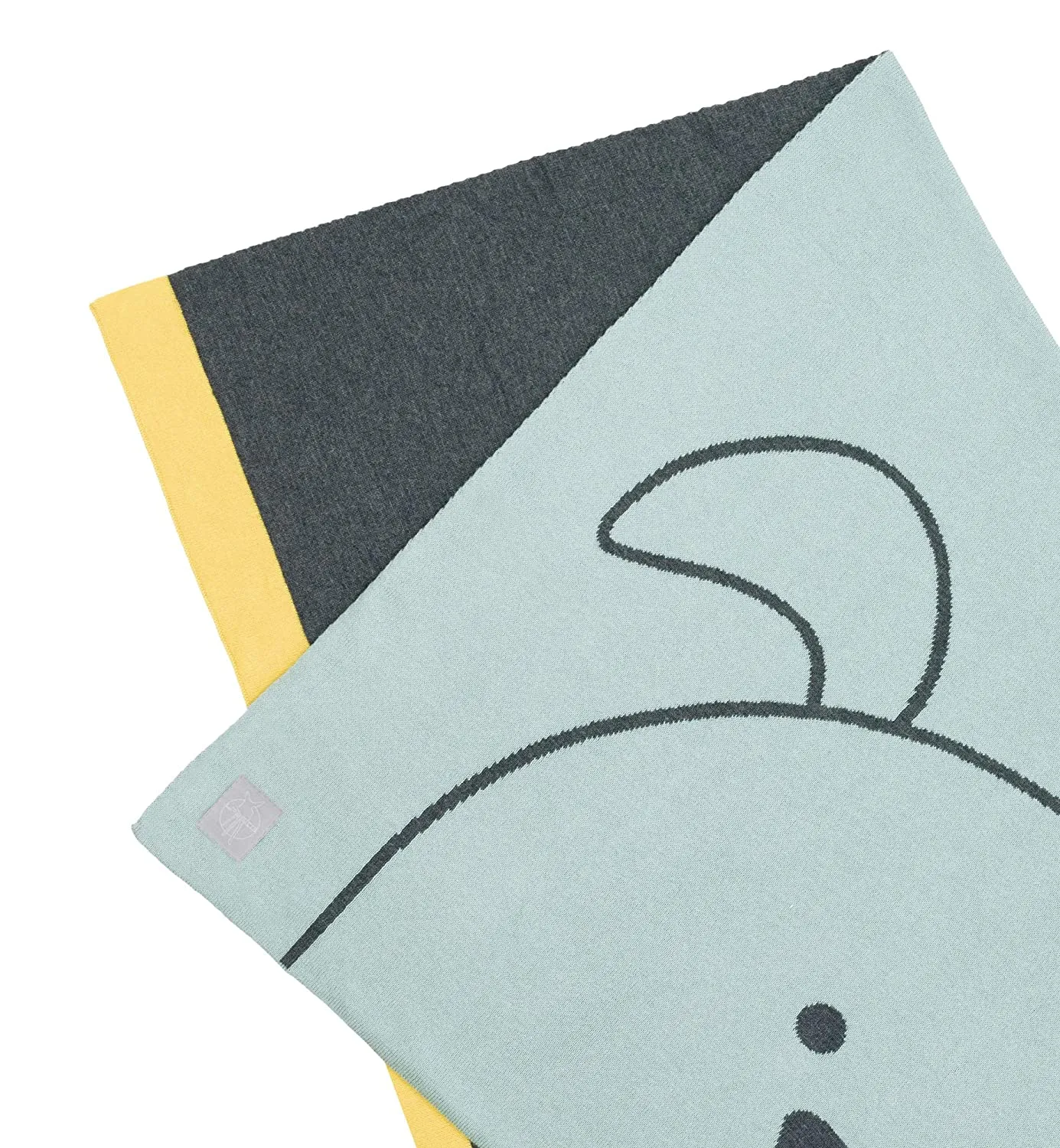 LÄSSIG Babydecke Krabbeldecke Strickdecke Spieldecke Schmusedecke Kuscheldecke GOTS zertifiziert 75 x 100 – Bild 2