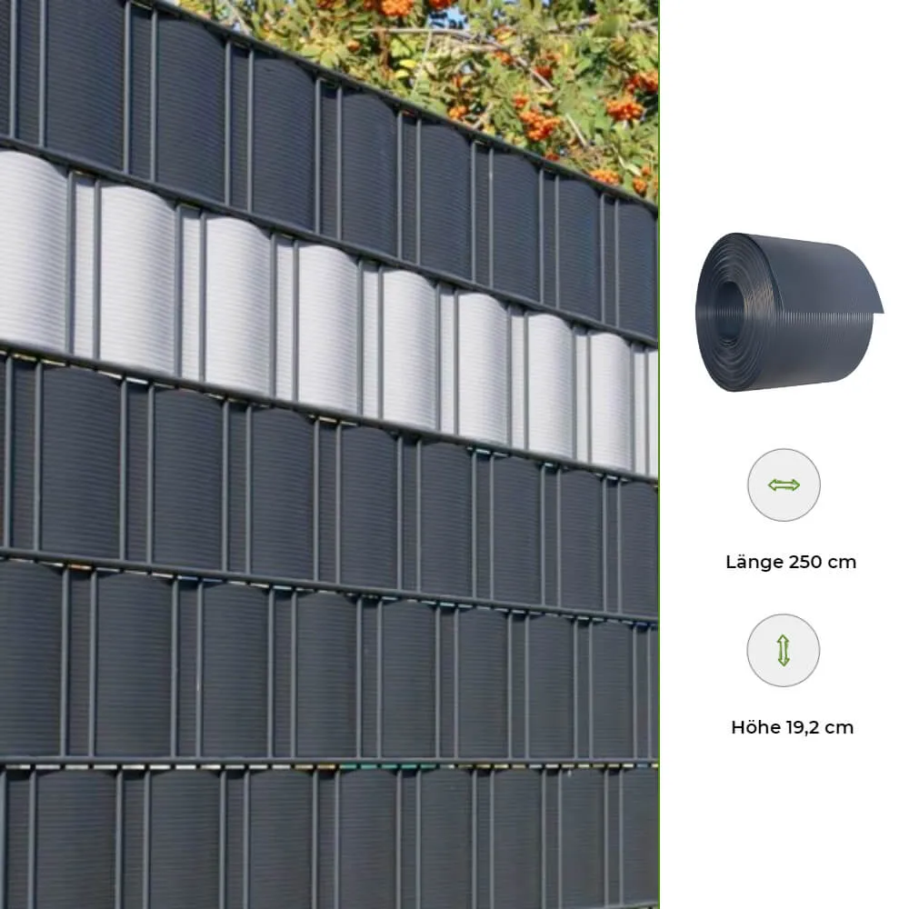Premium-Sichtschutzstreifen, für Doppelstabmatten – Bild 2