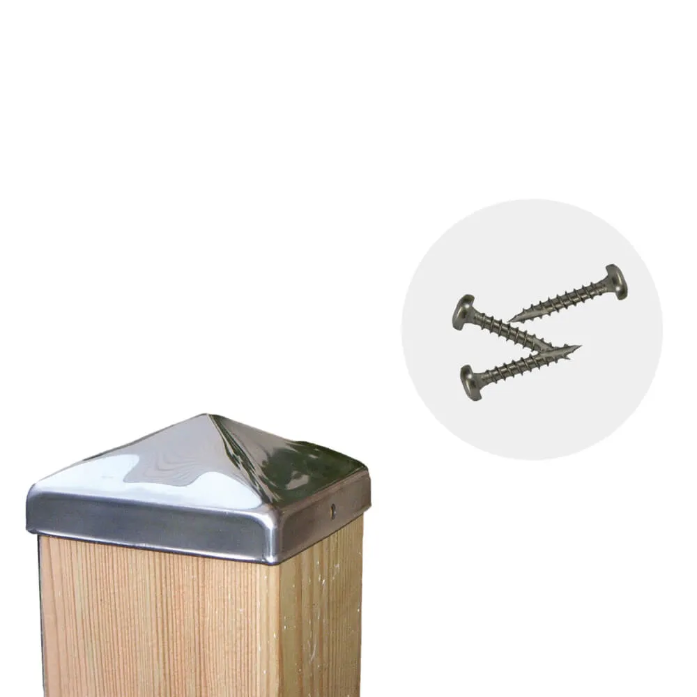 Schrauben für Pfostenabdeckung, Edelstahl V2A – Bild 2