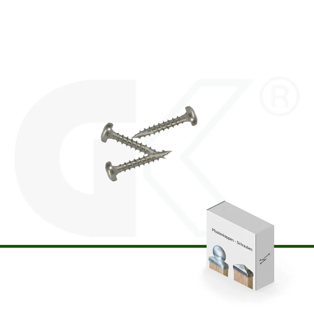 Schrauben für Pfostenabdeckung, Edelstahl V2A
