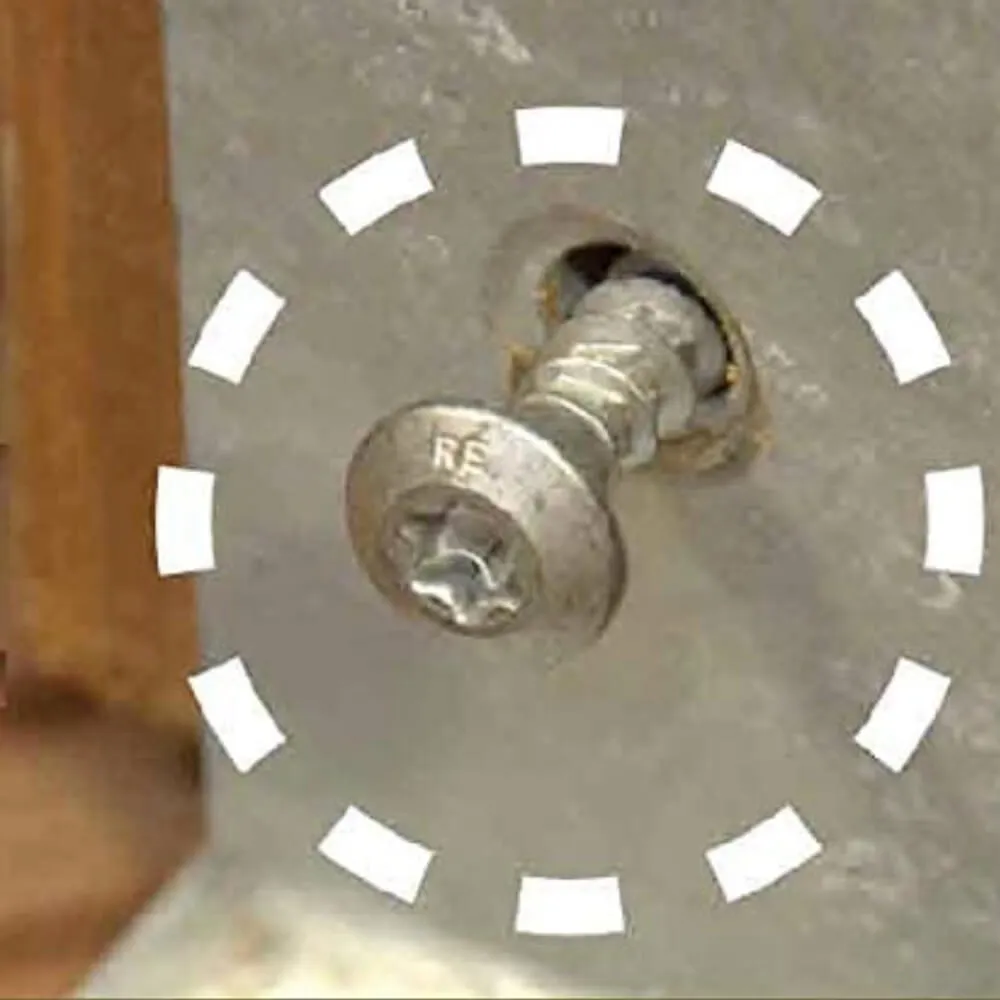 Pfostenschraube mit Cutspitze, Stahl dacromat beschichtet – Bild 3