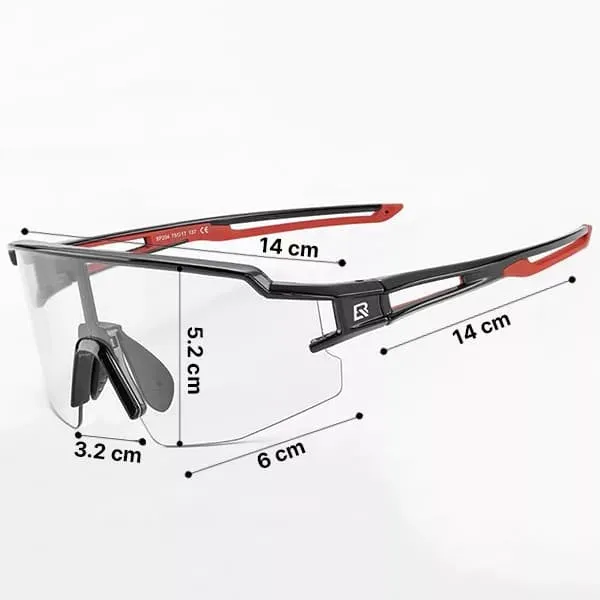 Photochrome Fahrradbrille MTB-Brille Schutzbrille – Bild 7