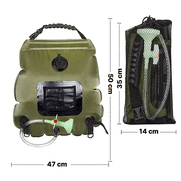 Tragbare Solarduschtasche für Camping – Bild 6