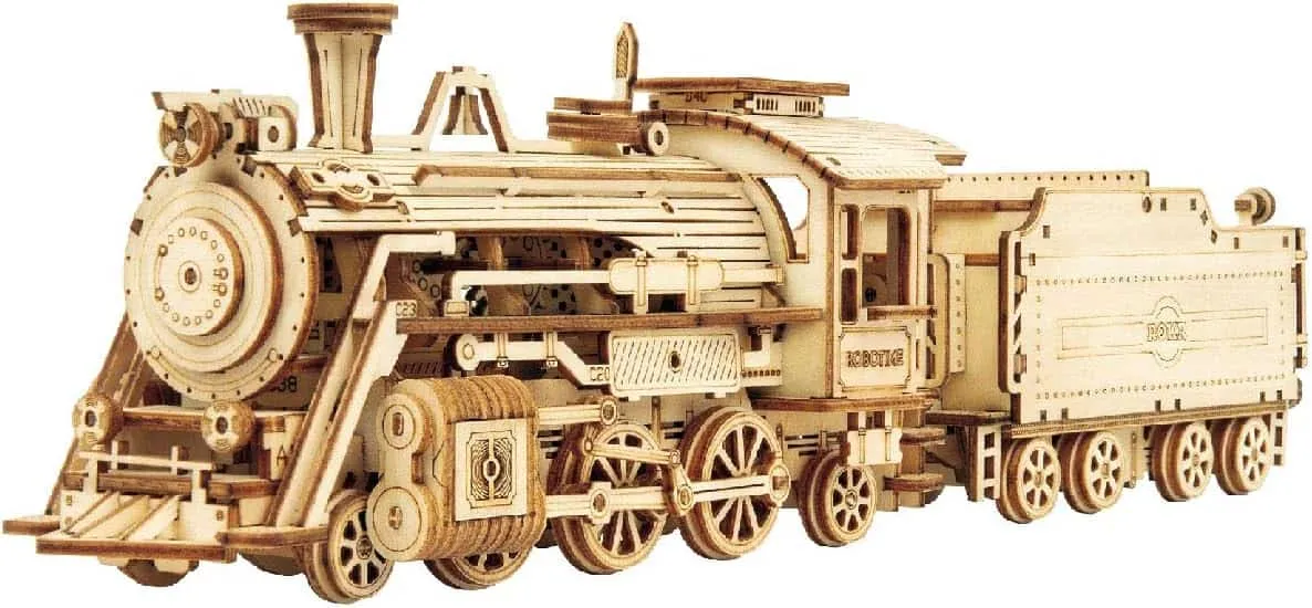 Robotime Zug 3D Holz Puzzle Prime Steam Express