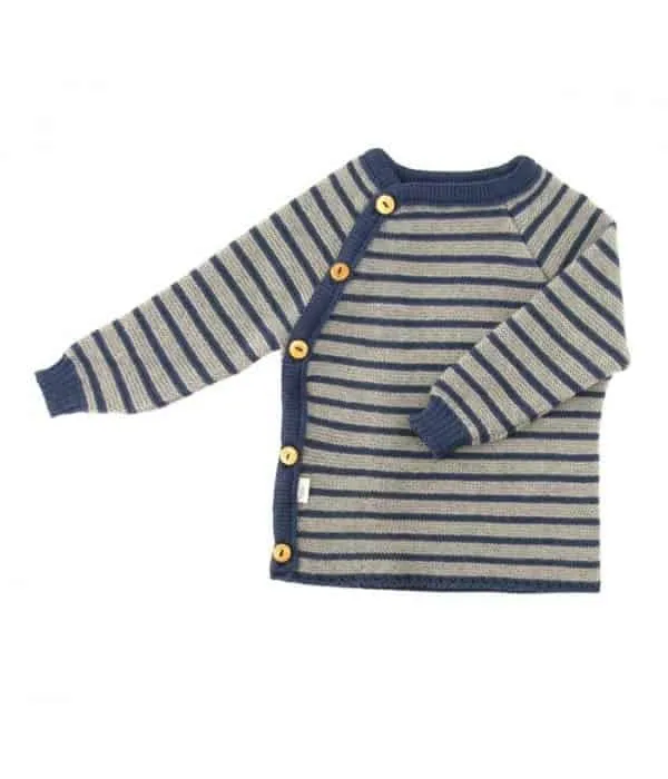 Wickelhemd Schlütly aus Merino-Wolle Popolini Iobio gestrickt – Bild 3