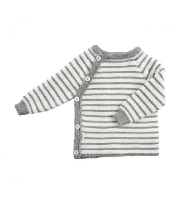 Wickelhemd Schlütly aus Merino-Wolle Popolini Iobio gestrickt