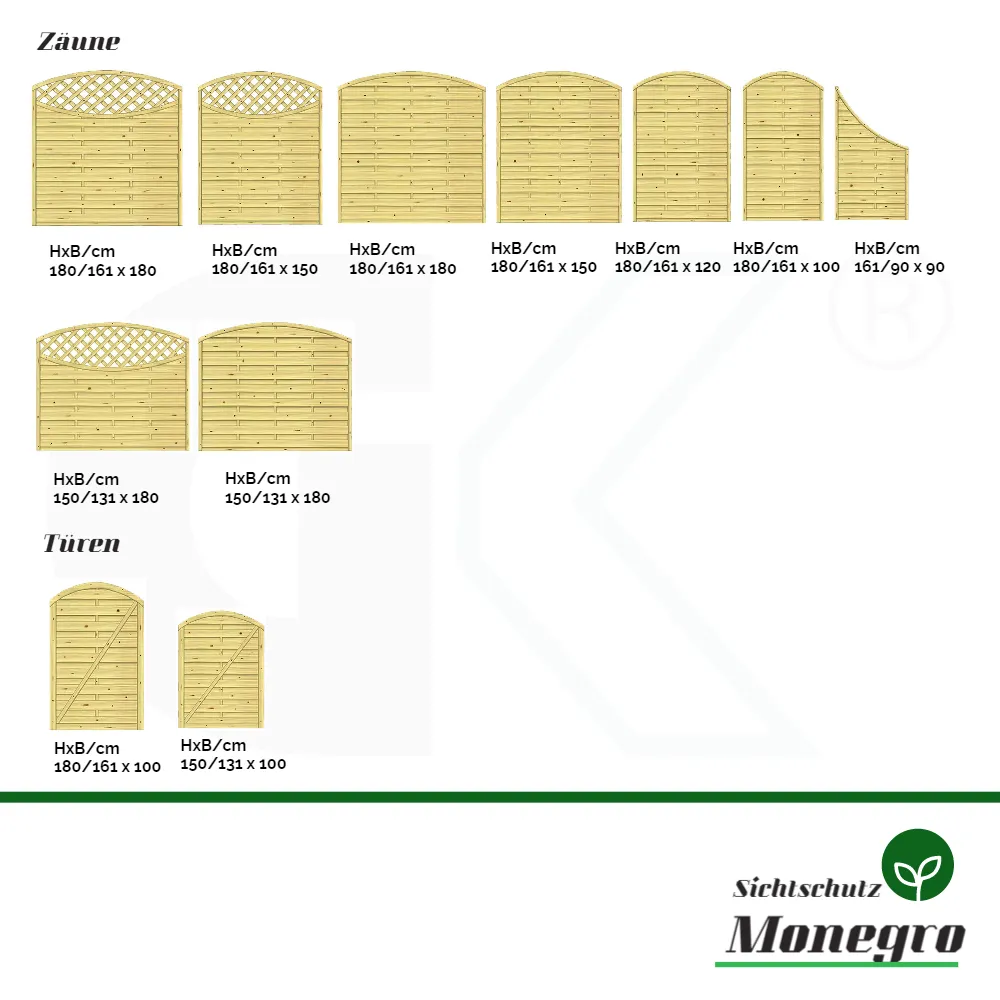 Sichtschutzzaun Monegro, Fichte KDI – Bild 2