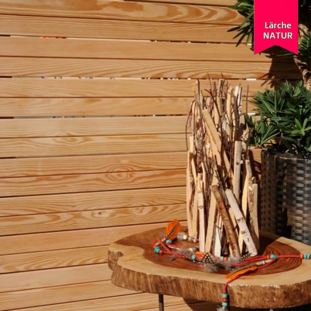 Sichtschutzelement Cubus, Hochgebirgslärche – Bild 6