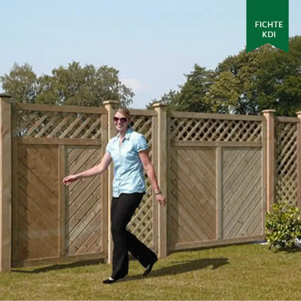 Sichtschutzzaun Lugano, Fichte KDI – Bild 3