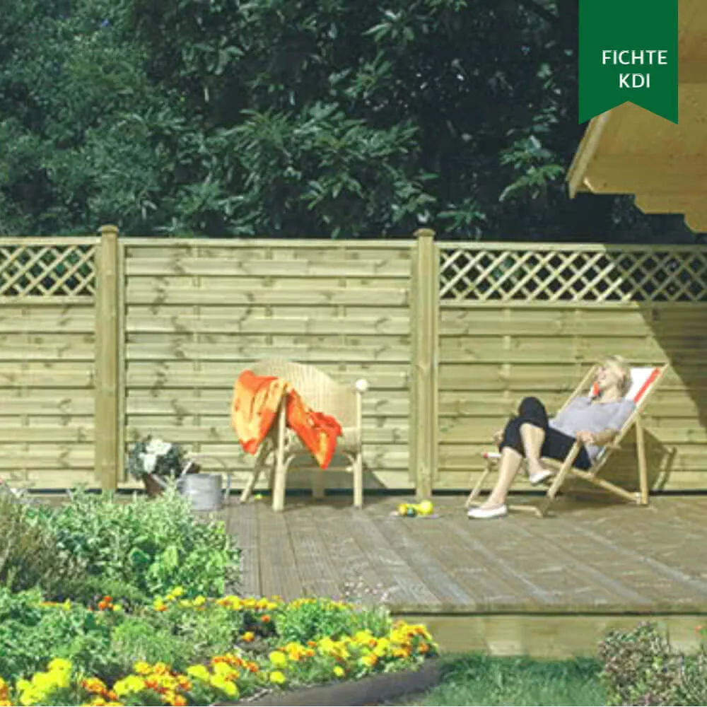 Sichtschutzzaun Madras, Fichte KDI – Bild 7