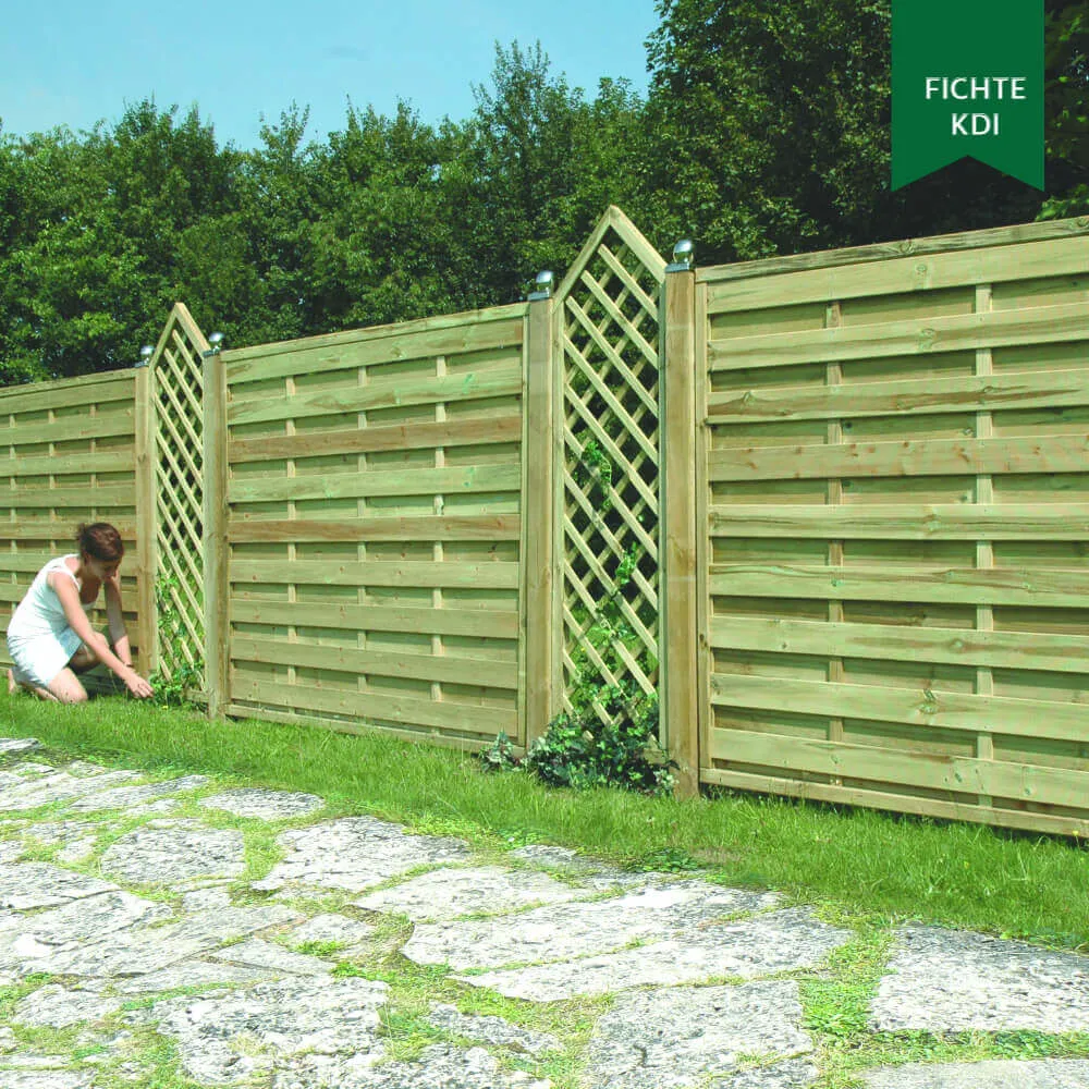 Sichtschutzzaun Madras, Fichte KDI – Bild 4