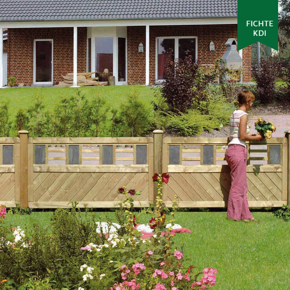 Sichtschutzzaun Linea, Fichte KDI – Bild 3
