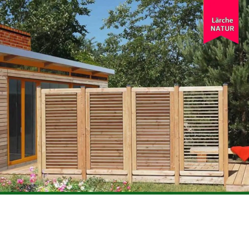 Jalousiezaun Limone, europäische Lärche