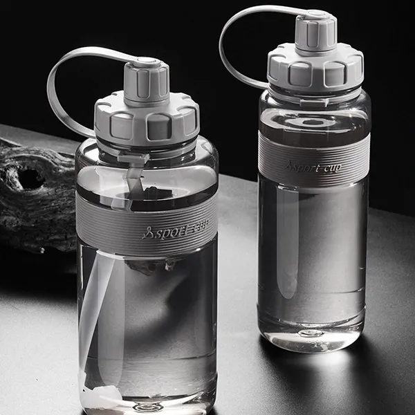 Sport-Wasserflasche mit Strohhalm und großem Fassungsvermögen – Bild 2