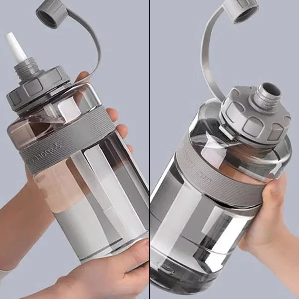 Sport-Wasserflasche mit Strohhalm und großem Fassungsvermögen – Bild 6