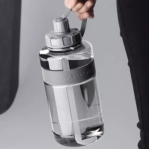 Sport-Wasserflasche mit Strohhalm und großem Fassungsvermögen – Bild 3