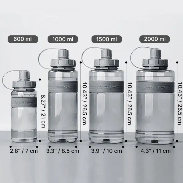 Sport-Wasserflasche mit Strohhalm und großem Fassungsvermögen – Bild 7