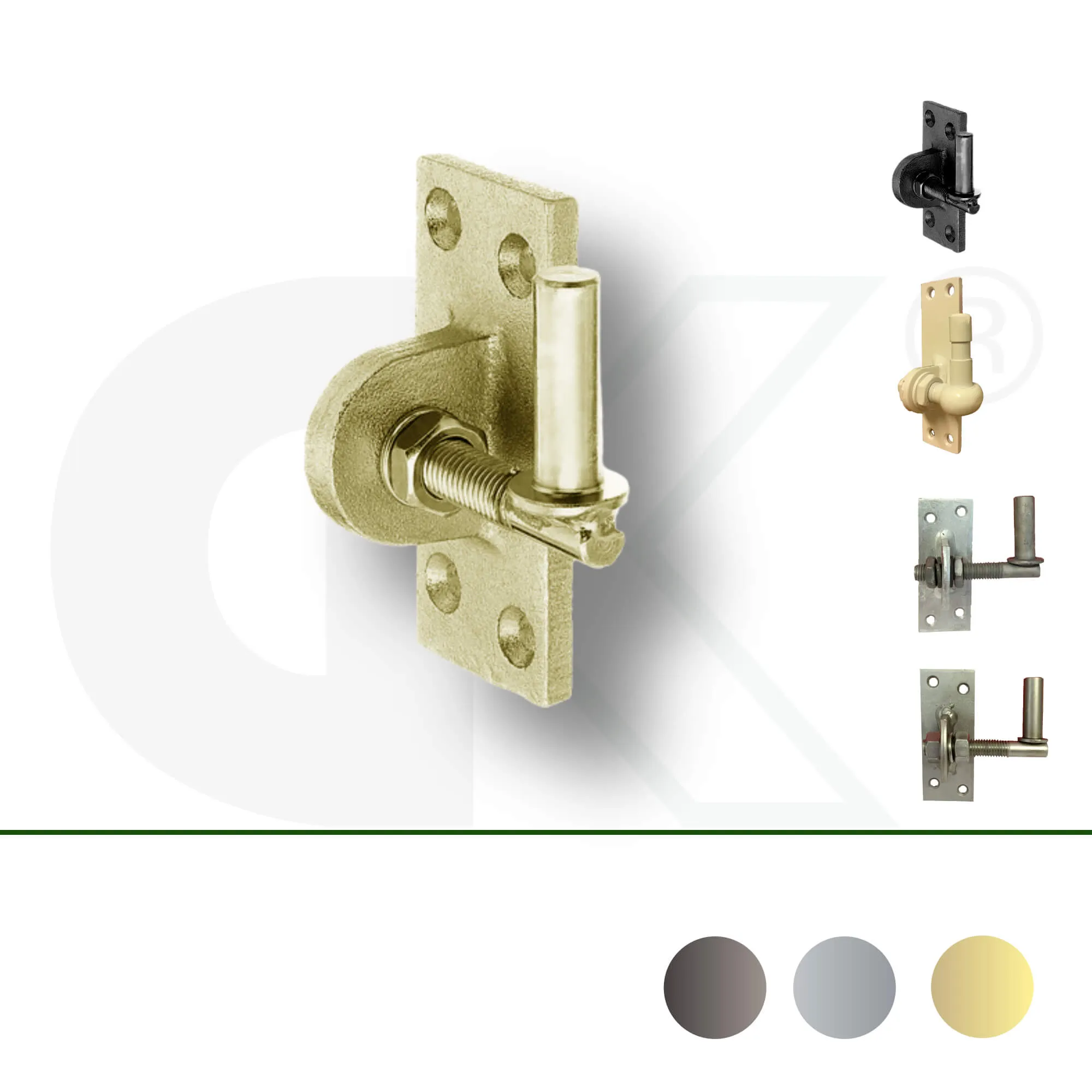 Stützhaken verstellbar mit Platte, Ø 13 – 16 mm Dorn