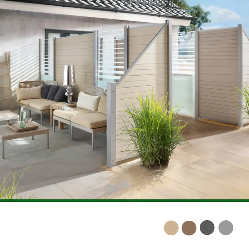 Zaunelement Moderna, SYSTEM WPC Classic