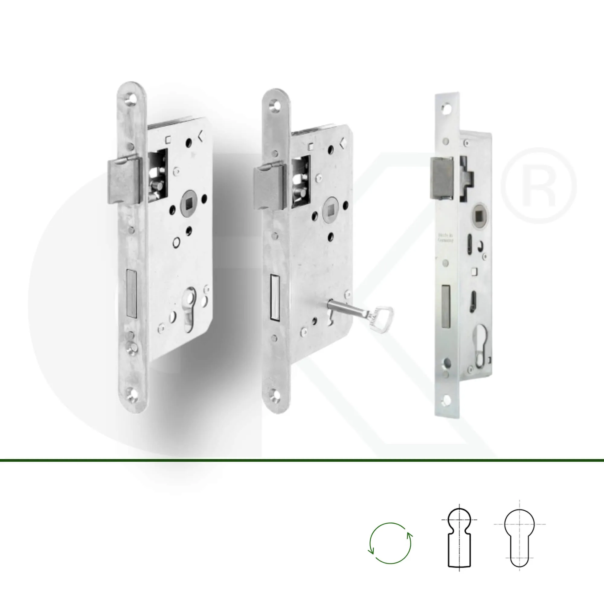 Einsteck-Schlösser für Türen und Tore