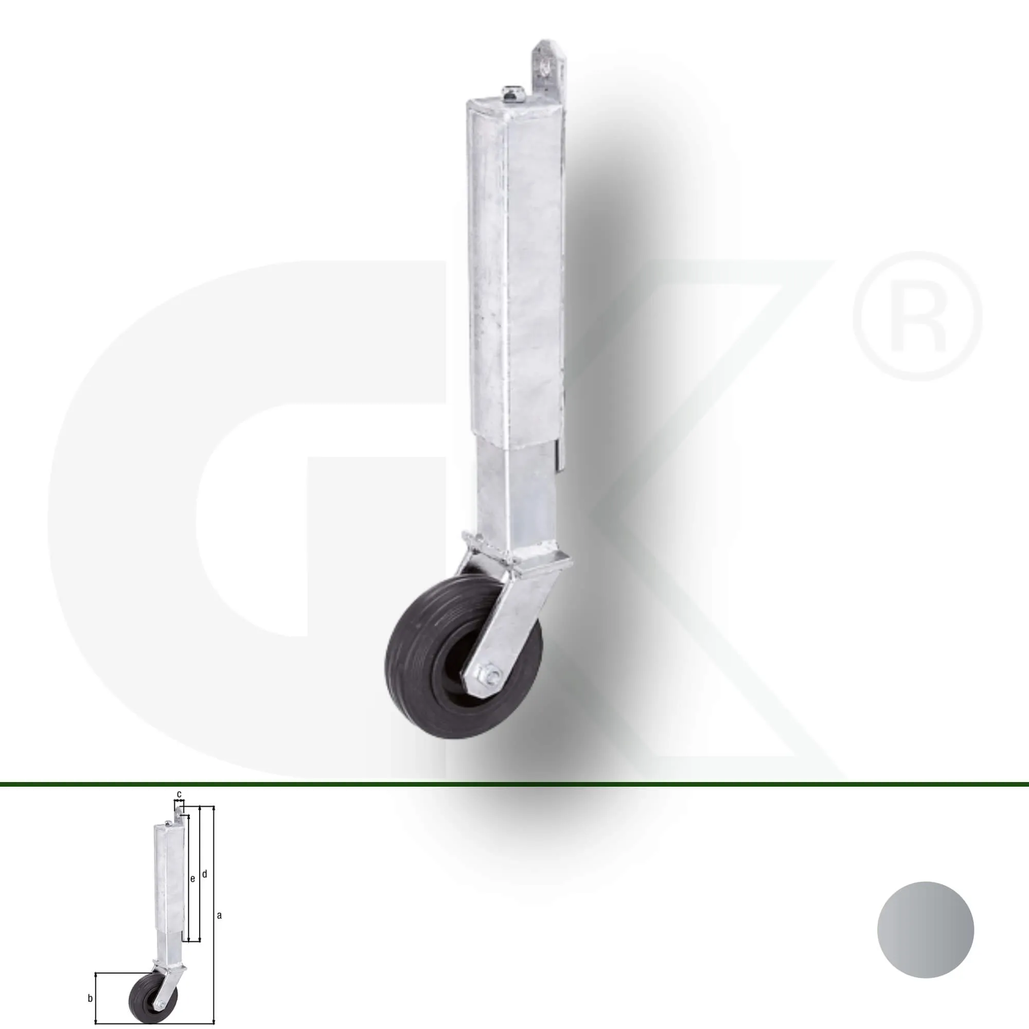 Stützrolle, gefedert