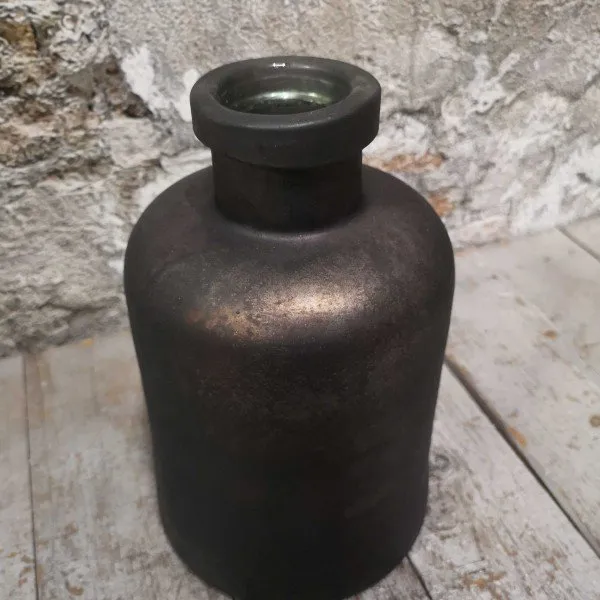 Elegante Vase Lara Rusa – Schwarzes Design mit schmalem Hals aus Glas 25 x 16 cm – Bild 2