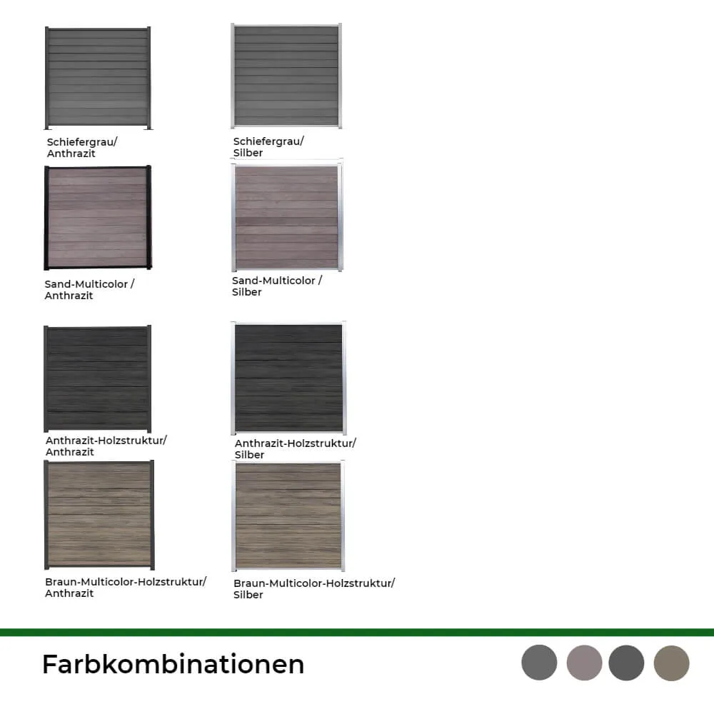 Varianta Schwedenprofil, Steckzaun WPC & BPC – Bild 2