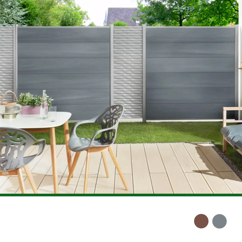 Zaunelement Platinum, SYSTEM WPC XL