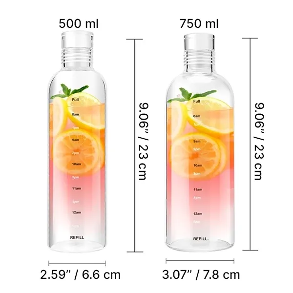 Wasserflasche mit Zeitmarker – Bild 7