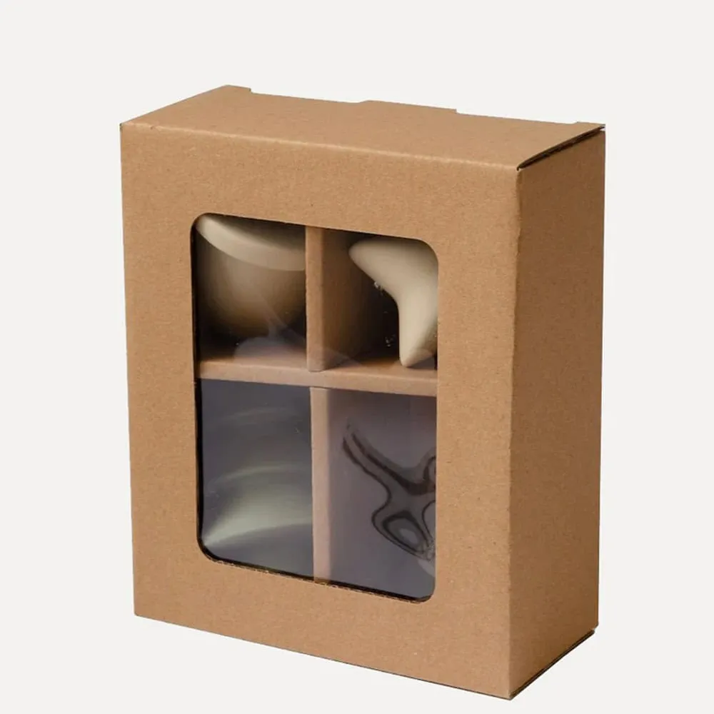 Weihnachtsanhänger von Home Delight für Weihnachtsbaum 4er Set aus Keramik handmade – Bild 2