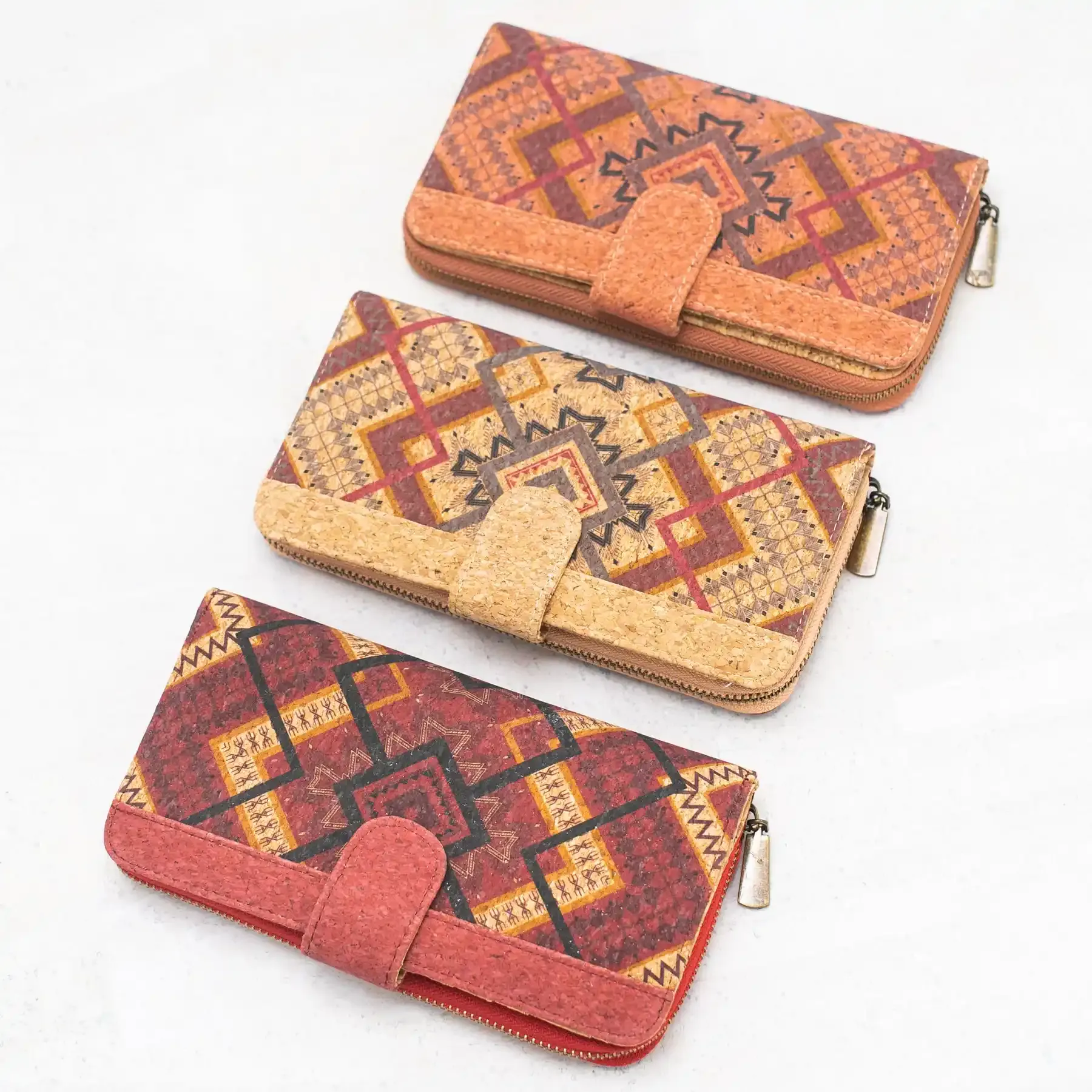 Kork Portemonnaie LRR 19 x 10 x 3 cm Geldbörse Geld Aufbewahrung vegan und nachhaltig Damen Geldbörse Geldtasche Wiladu