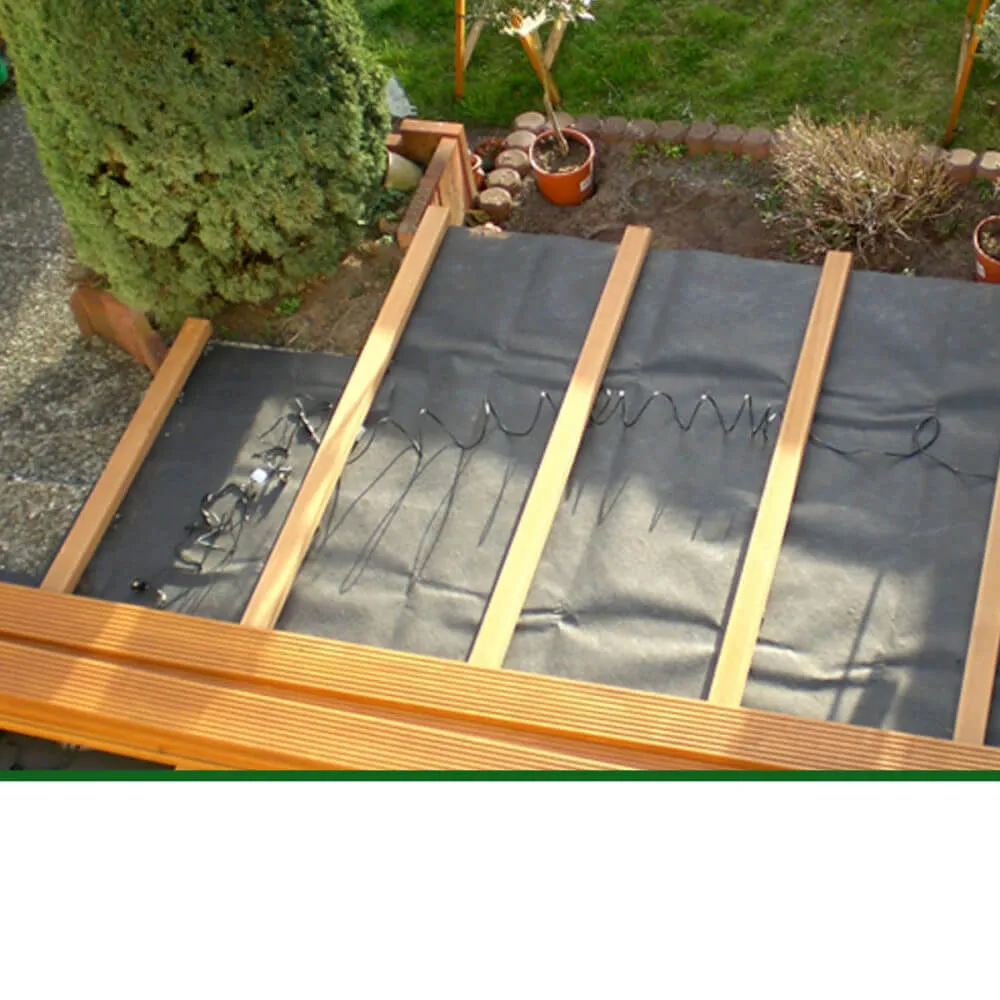 Terrassenvlies, Unkrautsperre, 15 qm – Bild 3