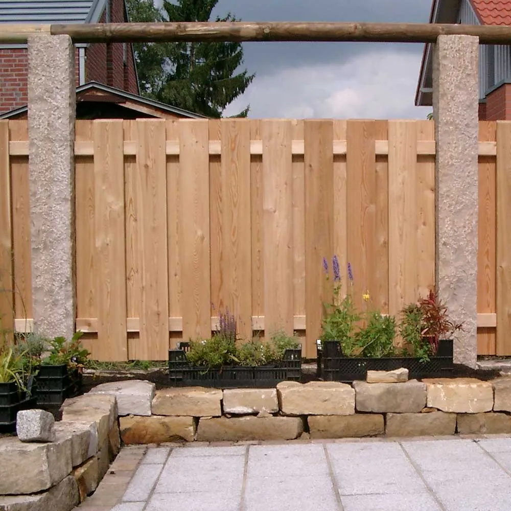 Zaunbrett Grönland geschrägt, europäische Lärche natur – Bild 3