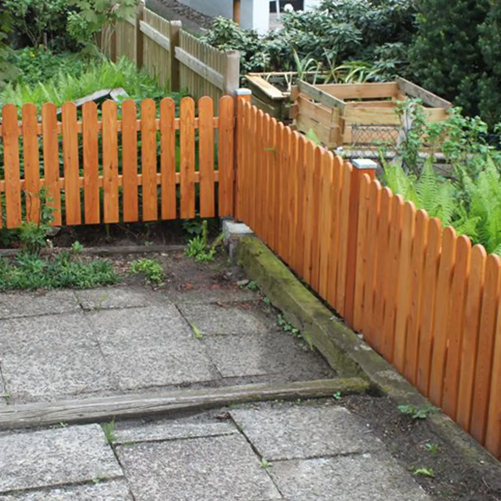 Zaunlatte Nordic gerundet, europäische Lärche natur – Bild 3