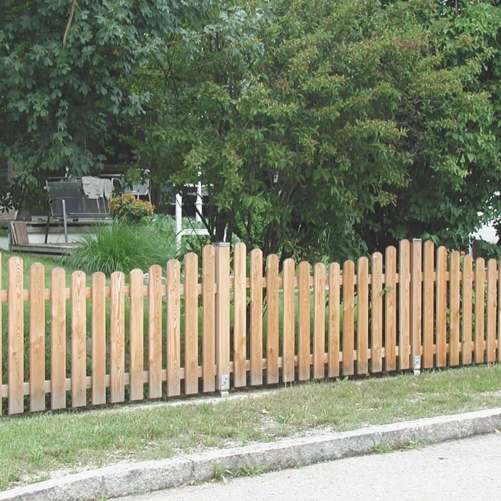 Zaunlatte Nordic gerundet, europäische Lärche natur – Bild 4